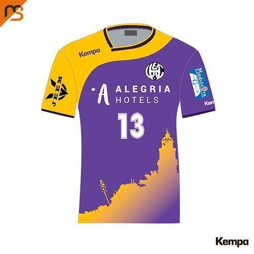 Camiseta MC. Sublimada Kempa, Primera Equipación (lila), Hombre HANDBOL CALELLA