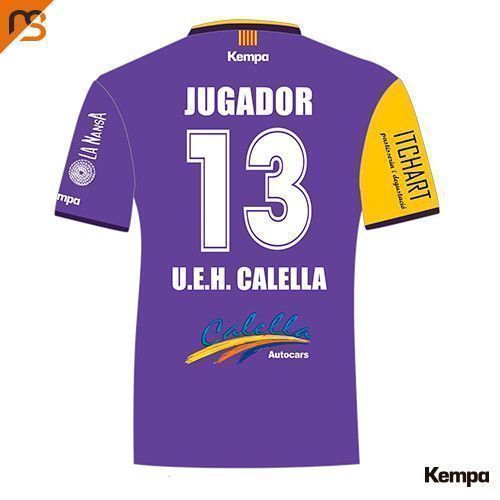 Camiseta MC. Sublimada Kempa, Primera Equipación (lila), Hombre HANDBOL CALELLA