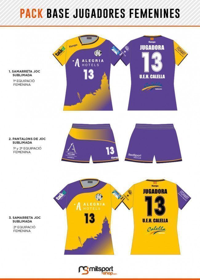 Pack base jugadores femenines UEHC