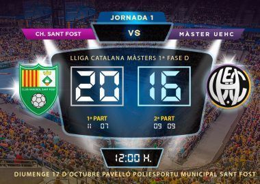 Crònica CH. SANT FOST vs UEHC MÀSTER 20-16