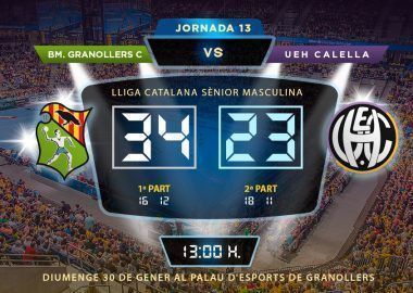 Crònica KH-7 BM. GRANOLLERS C vs UEH CALELLA 34-23