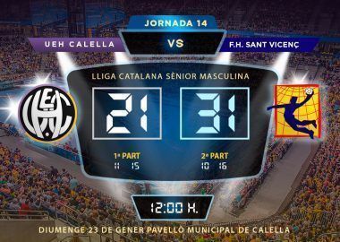 Crònica UEH CALELLA vs F.H. SANT VICENÇ 21-31