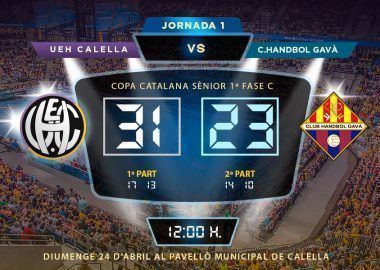 UEH CALELLA vs CH. GAVÀ 31-23