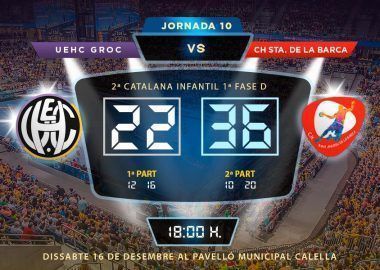 Crònica UEHC Infantil Groc vs CH ST. ANDREU DE LA BARCA 22-36