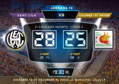 Crònica UEHC Infantil Lila vs CALONGE 28-25