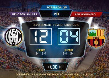 Crònica UEHC Benjamí Lila vs PBH MONTMELÓ FM 12-4