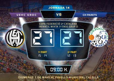 Crònica UEHC Infantil Groc vs CH PARETS 27-27