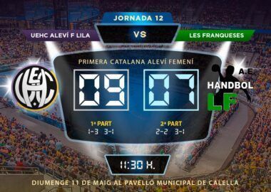 Crònica UEHC Aleví F Lila vs AEH LES FRANQUESES 9-7