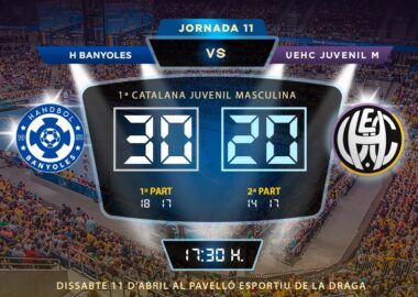 Crònica H BANYOLES vs UEHC Juvenil M 30-20