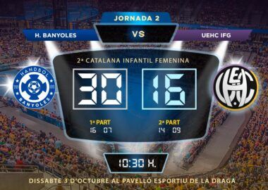 Crònica H BANYOLES vs UEHC IFG 30-16